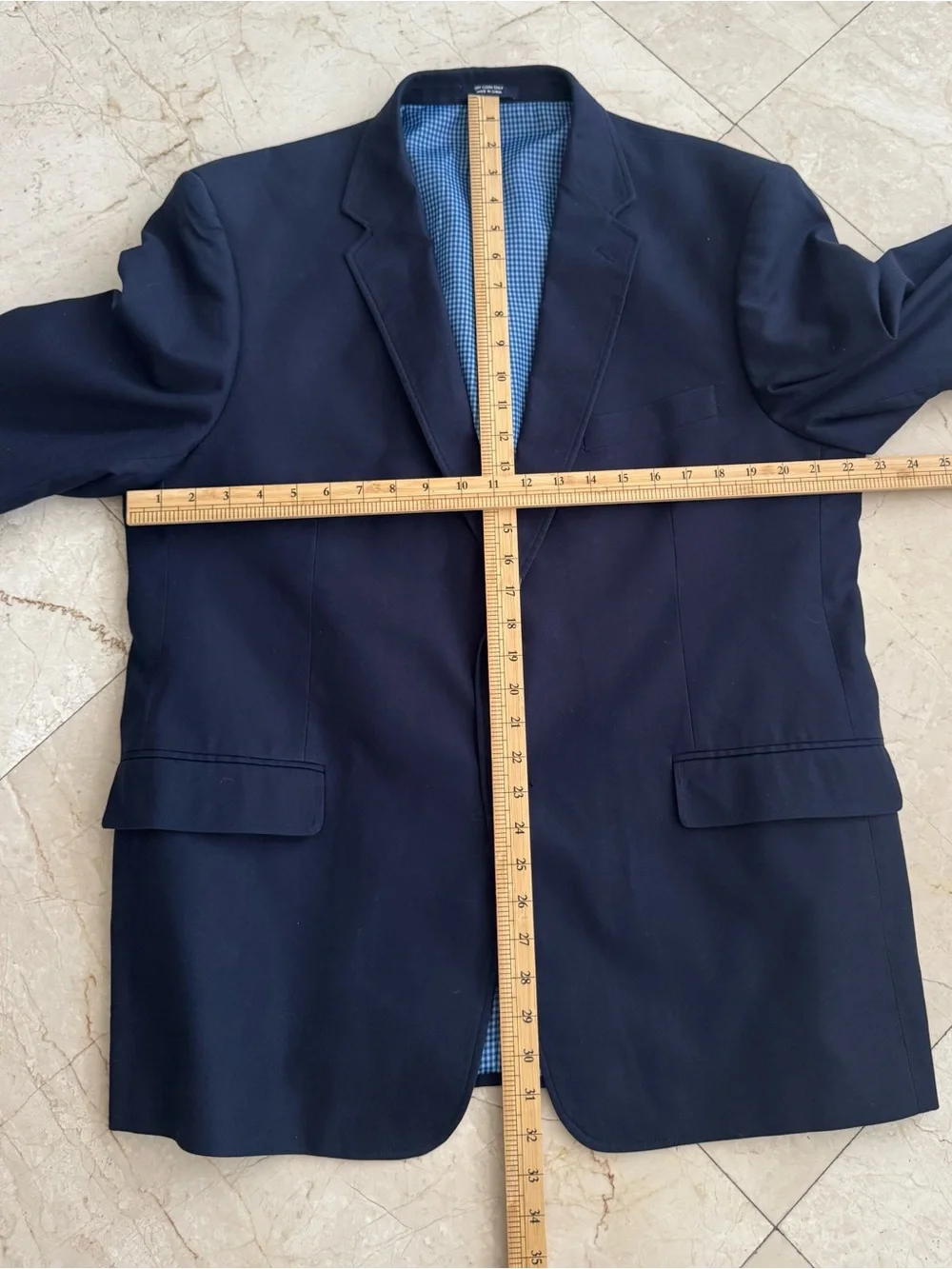 Saddlebred Navy Blue Two-Button Sport Coat